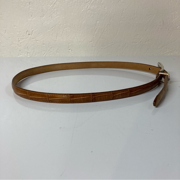Brighton Brown Leather Belt with Silver Buckle - Picture 4 of 11